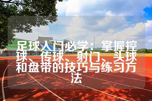 足球入门必学：掌握控球、传球、射门、头球和盘带的技巧与练习方法