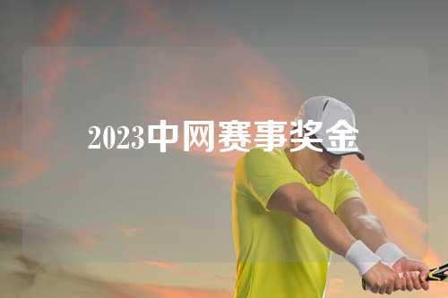 2023中网赛事奖金