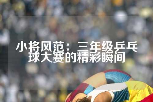 小将风范：三年级乒乓球大赛的精彩瞬间