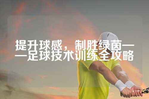 提升球感，制胜绿茵——足球技术训练全攻略