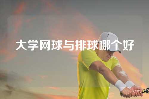 大学网球与排球哪个好