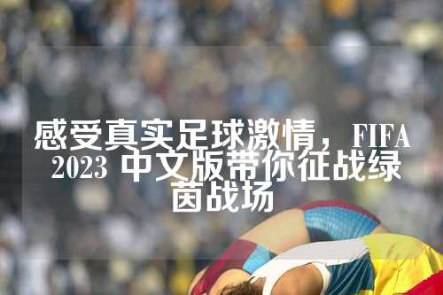 感受真实足球激情，FIFA 2023 中文版带你征战绿茵战场