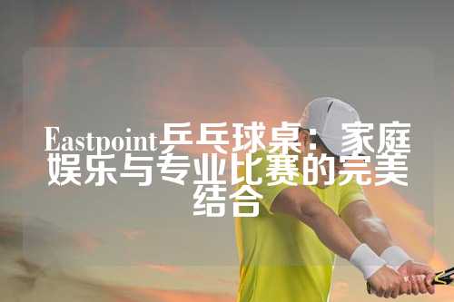 Eastpoint乒乓球桌：家庭娱乐与专业比赛的完美结合