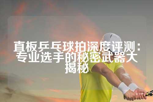 直板乒乓球拍深度评测：专业选手的秘密武器大揭秘