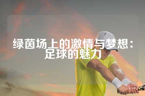 绿茵场上的激情与梦想：足球的魅力