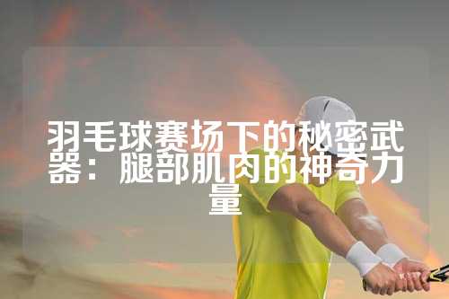 羽毛球赛场下的秘密武器：腿部肌肉的神奇力量